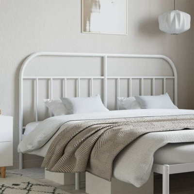 Berkfield Metal Headboard White 150 Cm - image 1