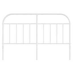 Berkfield Metal Headboard White 150 Cm - thumbnail 4