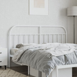 Berkfield Metal Headboard White 150 Cm - thumbnail 3
