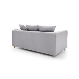 Abakus Direct Chicago Velvet 2 Seater Sofa In Light Grey - thumbnail 3