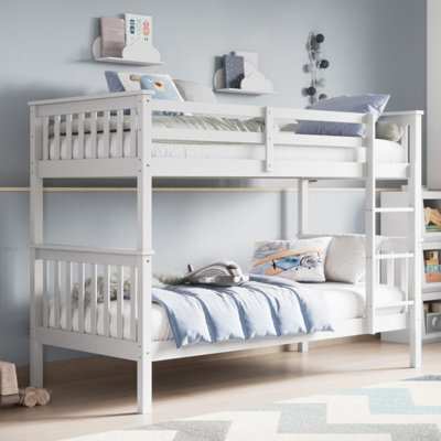 Flair Zoom Wooden Bunk Bed - White - image 1