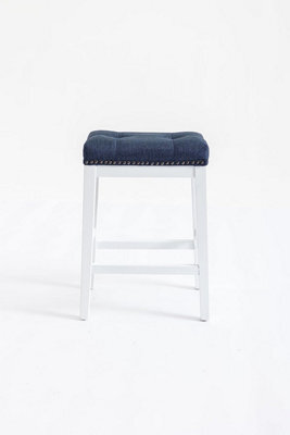 Belofay 30D X 45W X 62H Cm Elegant Counter Height Bar Stools With Cushioned Seat, Solid Wood Legs - image 1