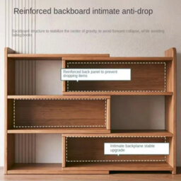 4 Tier Freestanding Wooden Shelf Bookcase Display Storage Unit For Bedroom Office - thumbnail 5