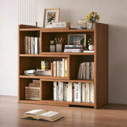 4 Tier Freestanding Wooden Shelf Bookcase Display Storage Unit For Bedroom Office - thumbnail 3