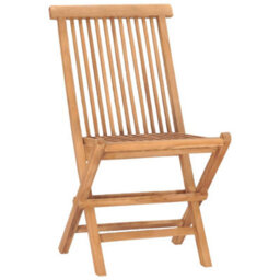 Berkfield 3 Piece Folding Outdoor Dining Set Solid Teak Wood - thumbnail 7