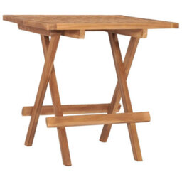 Berkfield 3 Piece Folding Outdoor Dining Set Solid Teak Wood - thumbnail 3