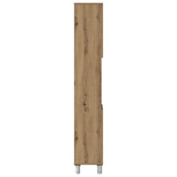 Berkfield Bathroom Cabinet Artisan Oak 30X30X179 Cm Engineered Wood - thumbnail 6