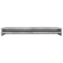 Vidaxl Monitor Stand Concrete Grey 100X24X13 Cm Engineered Wood - thumbnail 4