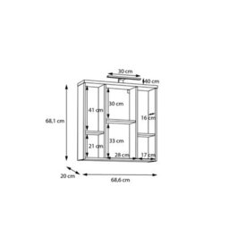 Furniture To Go Veris 3 Door Mirrored Bathroom Cabinet With Integrated Led Lighting - Artisan Oak And Sage Green - thumbnail 8