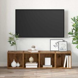 Berkfield Tv Cabinet 2 Pcs Brown 37 X 35 X 37 Cm Engineered Wood - thumbnail 4