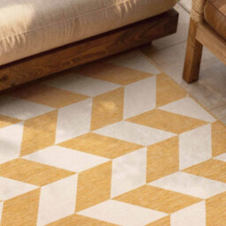 The Rugs Ted Baker Terrick Reversible Indoor Outdoor Rug Chevron Design In Yellow - thumbnail 4