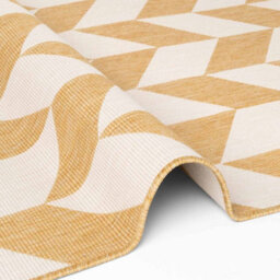 The Rugs Ted Baker Terrick Reversible Indoor Outdoor Rug Chevron Design In Yellow - thumbnail 9