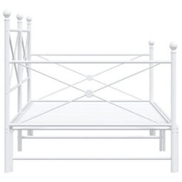 Berkfield Daybed With Trundle Without Mattress White 100X190 Cm Steel - thumbnail 7
