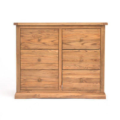 Cabinet Bits Salerno 6 Drawer Chest Of Drawers Wood Knob - image 1