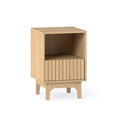 Modern Wooden Night Stand With Mid Century Elevated Legs - image 1