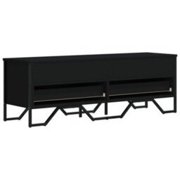Berkfield Modern Tv Cabinet Black 122X34X41 Cm Engineered Wood - thumbnail 6