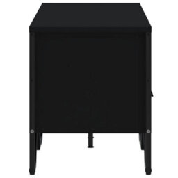 Berkfield Modern Tv Cabinet Black 122X34X41 Cm Engineered Wood - thumbnail 5