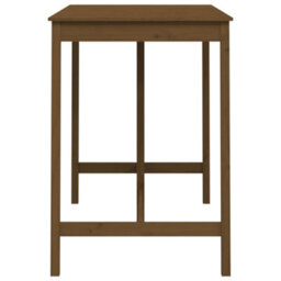 Berkfield Bar Table Honey Brown 140X80X110 Cm Solid Wood Pine - thumbnail 4