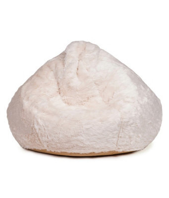 Kaikoo Faux Fur Xl Drum Beanbag Cream - image 1