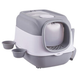 Living And Home Large Enclosed Cat Litter Box With Uv Sterilizer Lamp - thumbnail 4