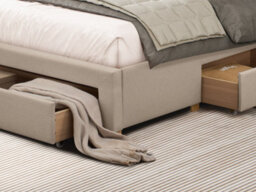 Flintshire Furniture Drury Kingsize 5Ft Linen Bed Frame With Drawers - thumbnail 3