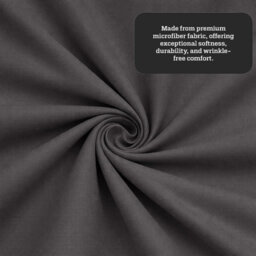 Aspire Homeware Charcoal Fitted Sheet-(25Cm) Deep Hotel Quality -Breathable Fitted Bed Sheets Super King (L)200Cm X (W)180Cm - thumbnail 4