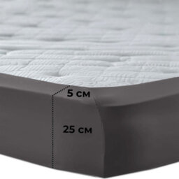Aspire Homeware Charcoal Fitted Sheet-(25Cm) Deep Hotel Quality -Breathable Fitted Bed Sheets Super King (L)200Cm X (W)180Cm - thumbnail 6