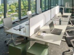 Beliani  Desk Screen Split Off-White - thumbnail 2