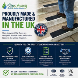 Slips Away White Non Slip Tape Roll Pro Standard Grade - Anti Slip Traction For Indoor/outdoor Use 400mm X 18.3 / White - thumbnail 4