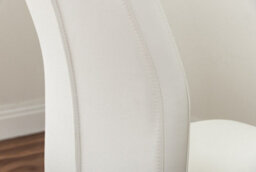 Furniturebox Renato 120Cm High Gloss Extending Dining Table And 4 White Lorenzo Chairs - thumbnail 8