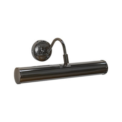 Valuelights Gemini Black Chrome Twin Picture Wall Light And Bulbs - image 1