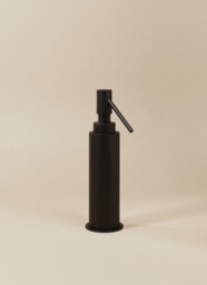 Cosmic Soap Dispenser, 125Ml Capacity, Black Matt, Freestanding. Collection Kubic - thumbnail 1