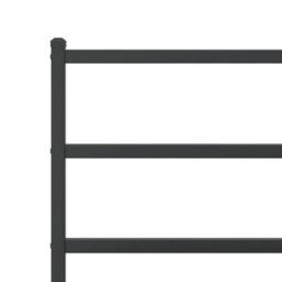 Berkfield Metal Bed Frame Without Mattress With Footboard Black 135X190Cm - thumbnail 8