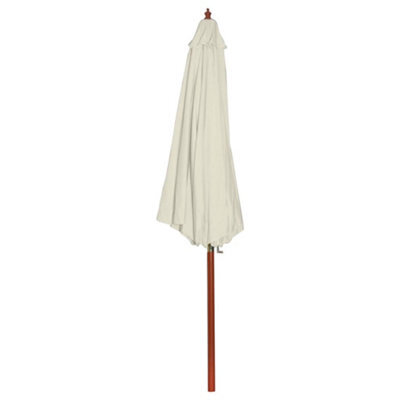 Berkfield Elegant Parasol 300X258 Cm Sand White - image 1
