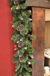 Snowtime 270Cm Snow King Fir Garland With 240 Tips And 14 Cones - thumbnail 2