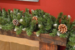 Snowtime 270Cm Snow King Fir Garland With 240 Tips And 14 Cones - thumbnail 4