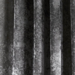 Catherine Lansfield Living Crushed Velvet 66X72 Inch Eyelet Curtains Two Panels Silver - thumbnail 3