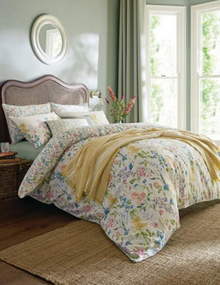 Laura Ashley Multi 100% Cotton Elston Garden Duvet Cover And Pillowcase Set - image 1