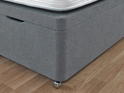 Divan Base Direct Celestia Contemporary Button Backed Fabric Bed Base Only 4Ft Small Double- Verlour Slate - thumbnail 6