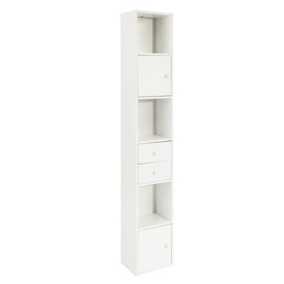 Sobuy Str10-W, Bathroom Tall Cabinet Bathroom Shelf Bathroom Storage Cabinet,white,w33Xd24Xh188 - image 1
