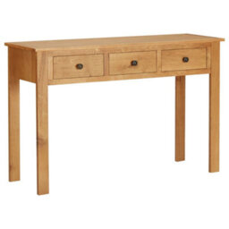 Vidaxl Dressing Table 110X40X75 Cm Solid Oak Wood - thumbnail 1
