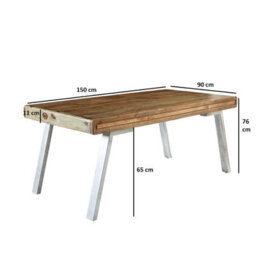 Buttercup Farm Aspen Medium Dining Table - Metal/wood - L90 X W150 X H76 Cm - thumbnail 5