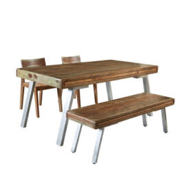 Buttercup Farm Aspen Medium Dining Table - Metal/wood - L90 X W150 X H76 Cm - thumbnail 4