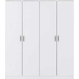 Seconique Dakota 4 Door Wardrobe - White - thumbnail 3
