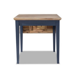 Statement Furniture Florence Square Extendable Kitchen Dining Table In Navy Blue - thumbnail 8