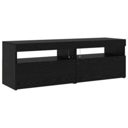 Walplus Tv Cabinet Set 3 Pcs Black Oak 240 X 35 X 40 Cm Engineered Wood - thumbnail 7