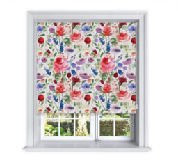 Lister Cartwright Summer Floral Patterned Blackout Roller Blinds Windows Blind (150 X 160 Cm)  Child Safety Included - thumbnail 2