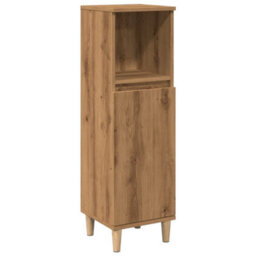 Berkfield Bathroom Cabinet Artisan Oak 30X30X100 Cm Engineered Wood - thumbnail 2