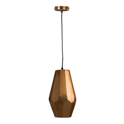 Orsina Aluminum Copper Finish Small Pendant Light,  Pendant Light Shade, Easy Installation Ceiling Pendant