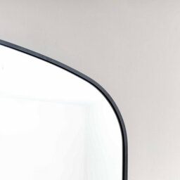 Melody Maison Large Black Framed Arched Wall Mirror 92Cm X 91Cm - thumbnail 4